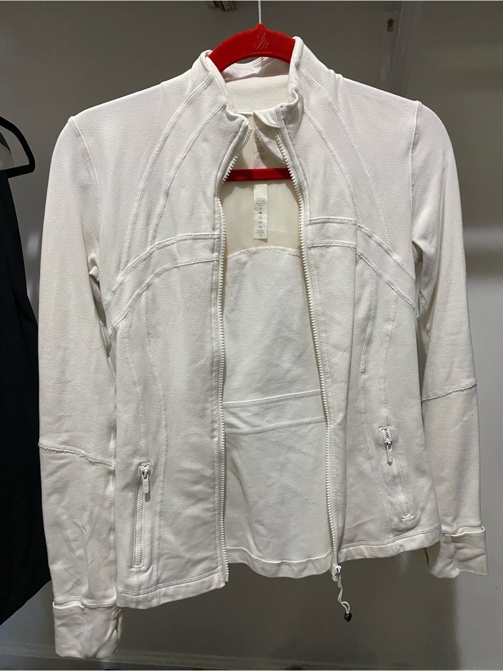 lululemon athletica White Full-Zip Bomber Jacket